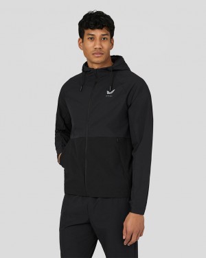Black Castore Active Lightweight Woven Jacket | 7135496-RF