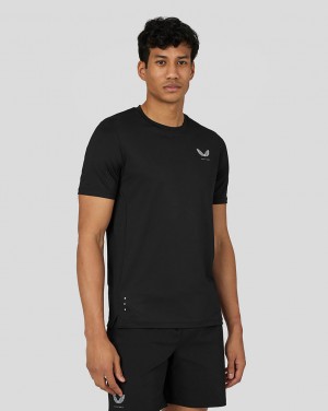 Black Castore Active Short Sleeve Performance T-Shirt | 6832149-ZY