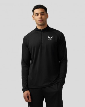 Black Castore Adapt Quarter Zip Top | 5163042-GD