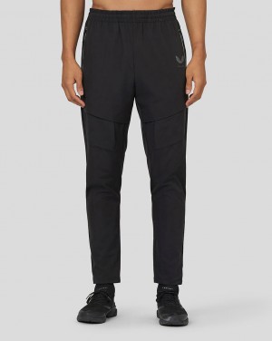 Black Castore Flex Woven Cargo Joggers | 9024718-LX
