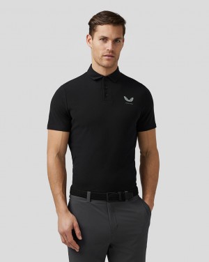 Black Castore Golf Essential Polo | 2076351-WA