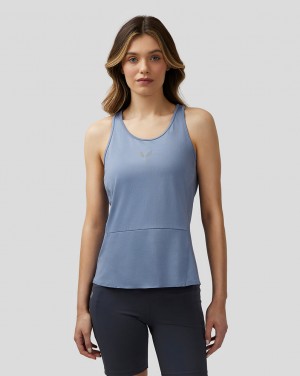 Blue Castore Apex Lightweight Panelled Tank Top | 4217986-VA