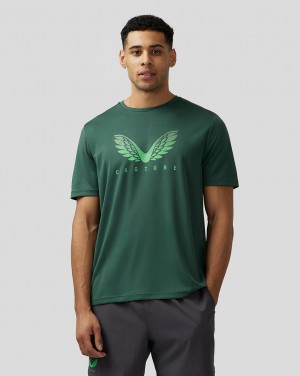 Green Castore Adapt Short Sleeve Graphic T Shirt | 3892154-CK