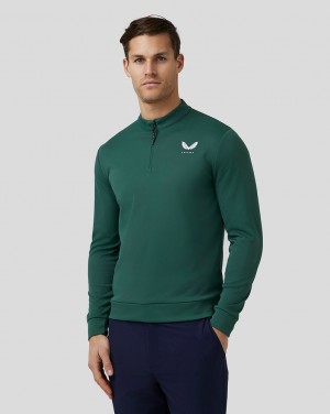 Green Castore Golf Club Classic Quarter Zip Top | 7209568-ZX