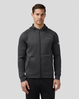 Gunmetal Castore Aeroscuba Zip-Through Hoodie | 9850641-BP