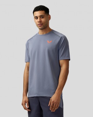 Light Blue Castore Apex Aeromesh T-Shirt | 8975643-FP