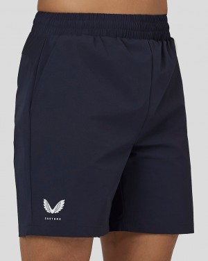 Midnight Navy Castore Active Woven Shorts | 2438765-CU