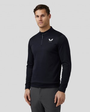 Midnight Navy Castore Golf Club Classic Quarter Zip Top | 9617835-IH