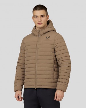 Mushroom Castore Hooded Puffer Jacket | 8321796-UM