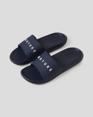 Navy Castore Active Sliders | 4618729-EV