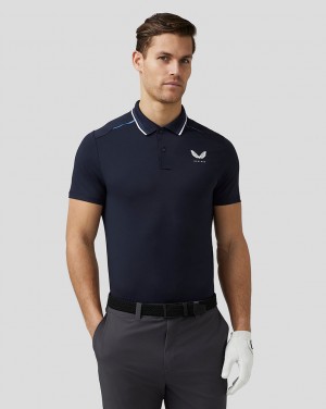 Navy Castore Golf Tech Polo | 1806234-UZ