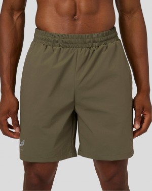 Olive Castore Flow Breathable Woven Shorts | 7853210-AD