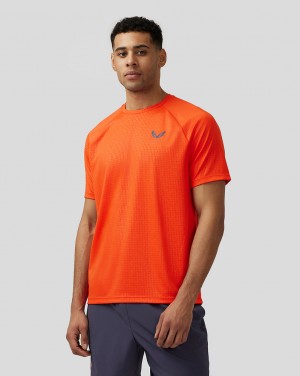 Orange Castore Adapt Short Sleeve Printed T Shirt | 4053986-RJ