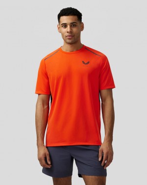 Orange Castore Apex Aeromesh T-Shirt | 5738012-IF
