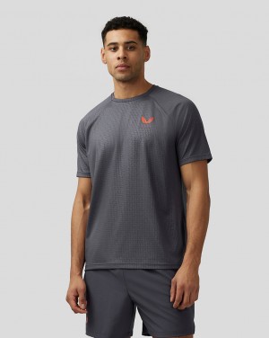 Pewter Blue Castore Adapt Short Sleeve Printed T Shirt | 6031529-EF