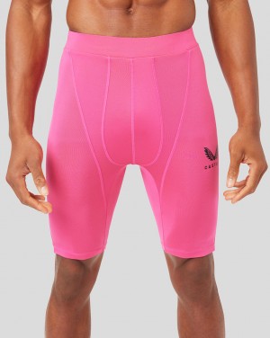 Pink Castore Baselayer Shorts | 3580764-DX
