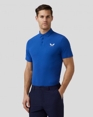 Royal Blue Castore Golf Essential Polo | 5834607-AZ