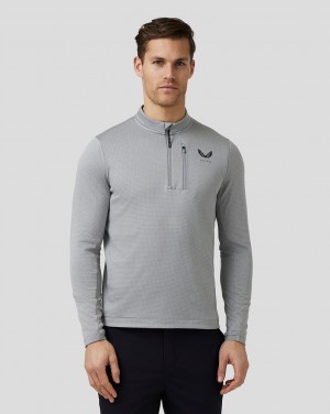 Steel Castore Golf Pinnacle Tech Half Zip Top | 0482579-NX