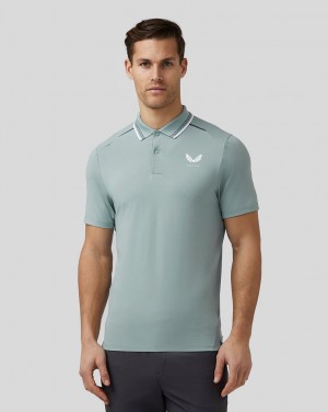 Stone Blue Castore Golf Tech Polo | 2637045-OZ