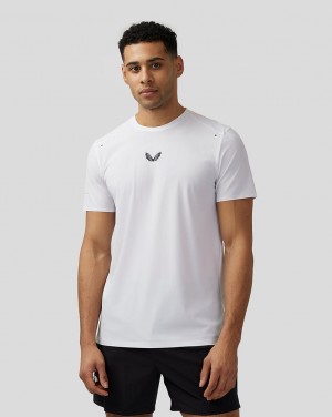 White Castore Zone Ventilated Training T-Shirt | 9263105-ZN